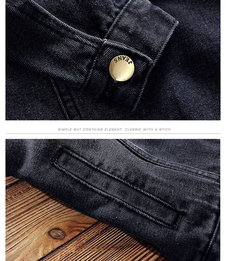 Осень г. стрейч светло голубой джинсовая куртка для мужчин мода Slim Fit джинсовое, в Корейском стиле пальто мужчин's винтажные джинсы, куртка B81005