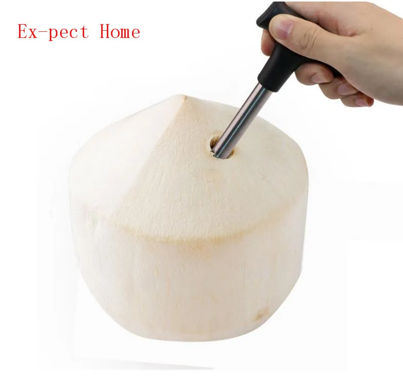 

300pcs Coconut Opener Tap Young Driller Coco Water Cocoknife Thai Drill Hole Cut Knife Tool Cleaning Stick Free Shipping