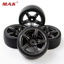 4pcs/set 12mm Hex Drift Tire Wheel Rims 4Pcs For HSP HPI RC 1:10 On Road Car PP0477+12FM
