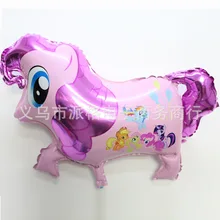 5pcs/Lot Cartoon Pony Aluminum Film Balloon Foil Balloons Birthday Wedding Party Arranged Toys Free Shipping