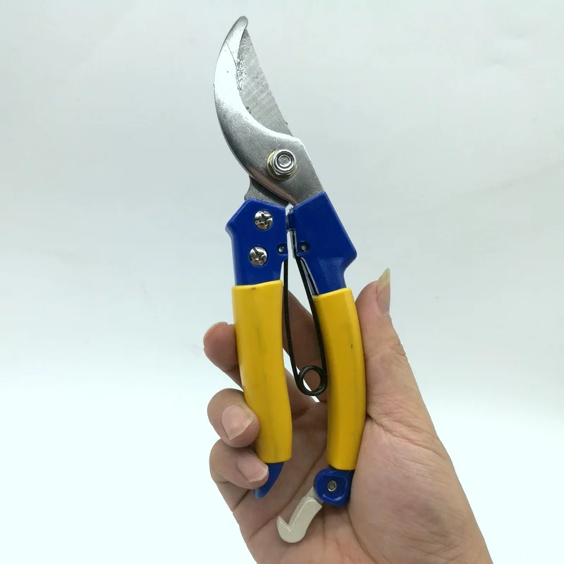 

8 inch Aluminum Alloy Garden Tool Pruning Shear Scissors Fruit Ratchet Secateurs Cutting Branch 15-12MM