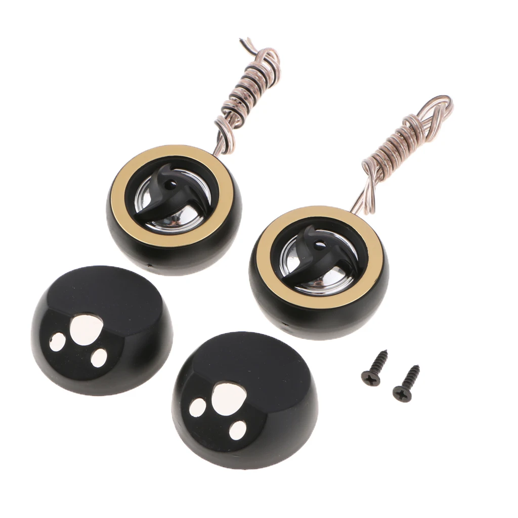 2 Pieces Component Tweeters Speaker Audio Silk Dome Flush or Surface Mount for Car