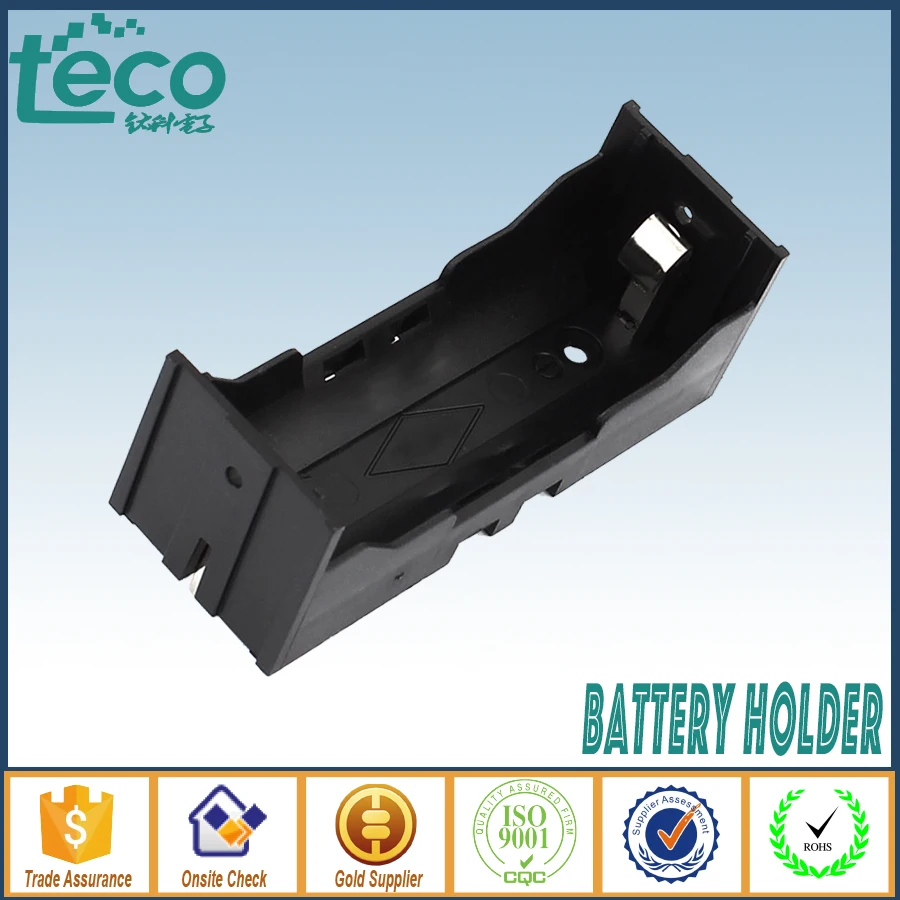 

4Pcs/lot Plastic Single 26650 Battery Holder THM With Pins 26650 Battery Storage Box TBH-26650-1A-THM
