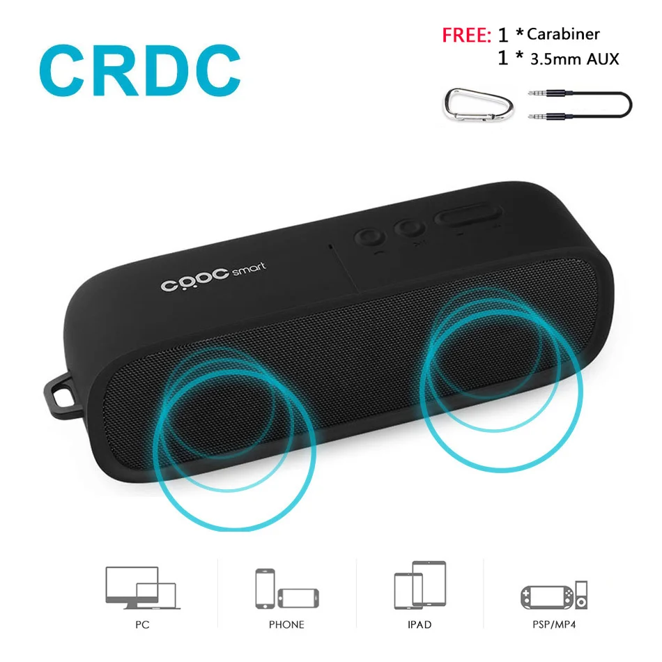 CRDC Bluetooth динамик беспроводной стерео громкий Портативная колонка MP3 s HandFree с HD