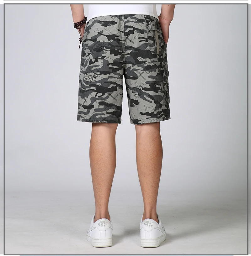 Summer Man Casual Shorts Camouflage Colour Boardshorts Men Adjustable Elastic Band Waist Short Male Leisure Bottoms 3XL 4XL (11)