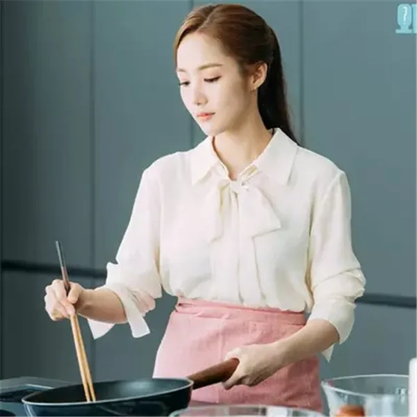 Белая шифоновая Офисная Женская рубашка с длинными рукавами и надписью «Whats wrong» Kim Pu Minying, топы для беременных