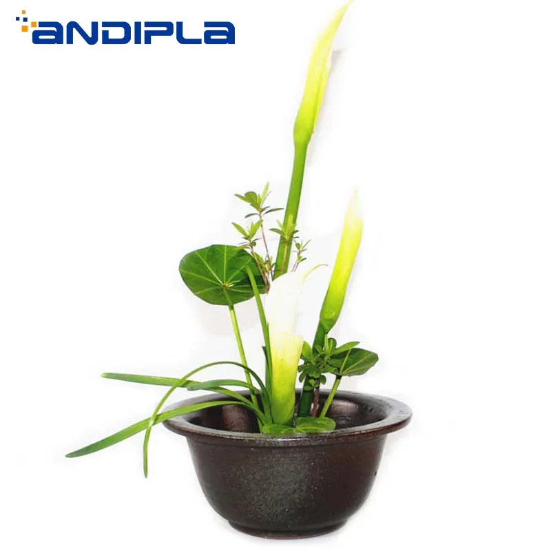 Vintage Ceramic Coarse Pottery Flower Pot Vase Hydroponics Plant Flowerpot Thicken Water Basin Kitchen Storage Bowls Home Decor | Дом и сад
