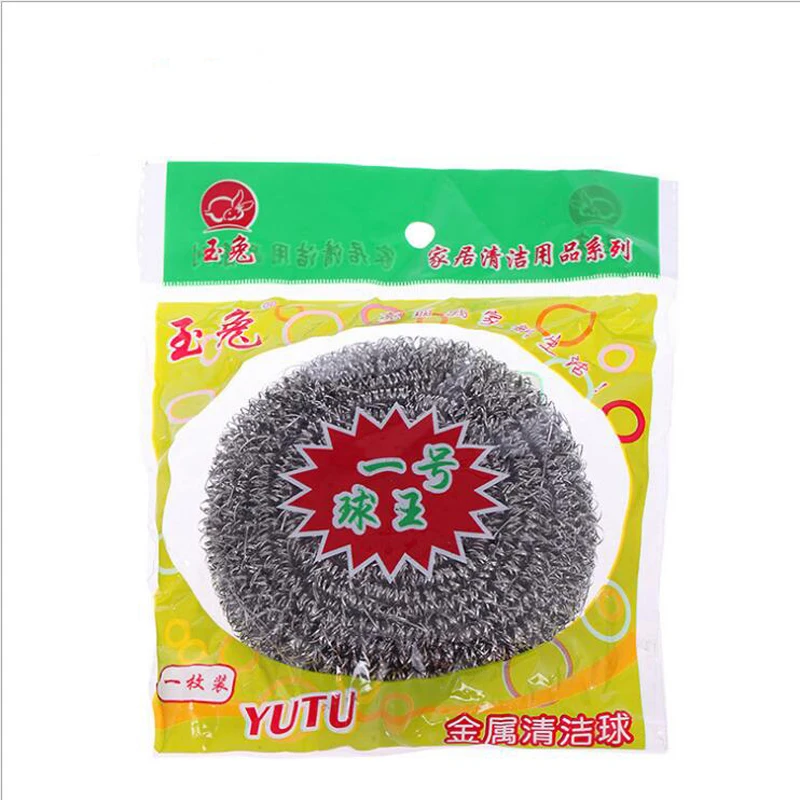 

1Pc Large Value Cleaning Ball Stainless Steel Wire Kitchen Dish Cleaning Ball Scrubbers Cleaning Wire Sponge