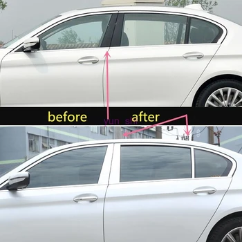 

6 pcs Metal For BMW 5 Series G30 G38 528/530/540Li Car Modified B C column Sequins Film Decoration Cover Stickers Car styling