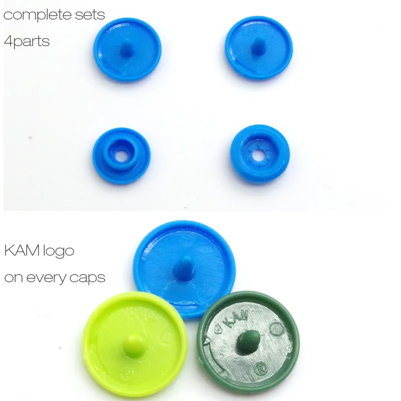 10 цветов Смешанные 150 наборов KAM T3 16 10 мм глянцевые пластиковые кнопки застежки для подгузников DIY Набор смешивания
