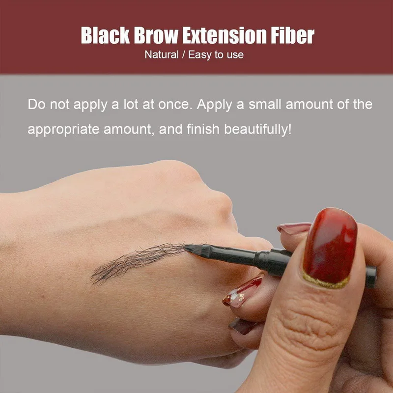 Черный коричневый бровей волокна волос 3D натуральный Татто оттенок бровей расширение макияж длительный мгновенный гель для бровей ложная поддельная бровь