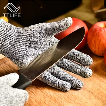 

TTLIFE Food Grade Kitchen Resistant Gloves for Cutting and Slicing Level 5 Protection Gloves for Mandoline Slicer & Chef Knife