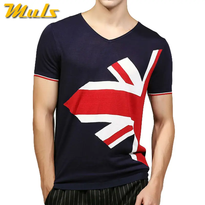 Мужская Трикотажная футболка с V образным вырезом Размеры M L XL 2XL 3XL|brand t shirt men|t ment
