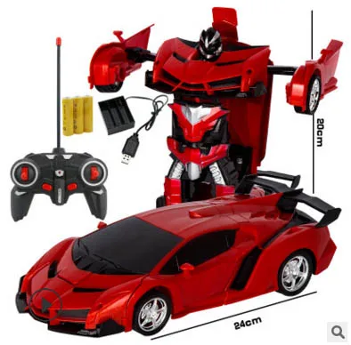 Автомобиль спортивный автомобиль трансформации модели роботов пульт дистанционного управления деформационный автомобиль RC fightingGiFT игрушка для детей на день рождения