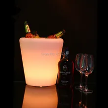 2PCS/LOT Waterproof IP65 illuminated multicolor LED Round S flower pot rechargeable LED glow Ice Bucket with remote control 2PCS/LOT Waterproof IP65 illuminated multicolor LED Round S flower pot rechargeable LED glow Ice Bucket with remote control