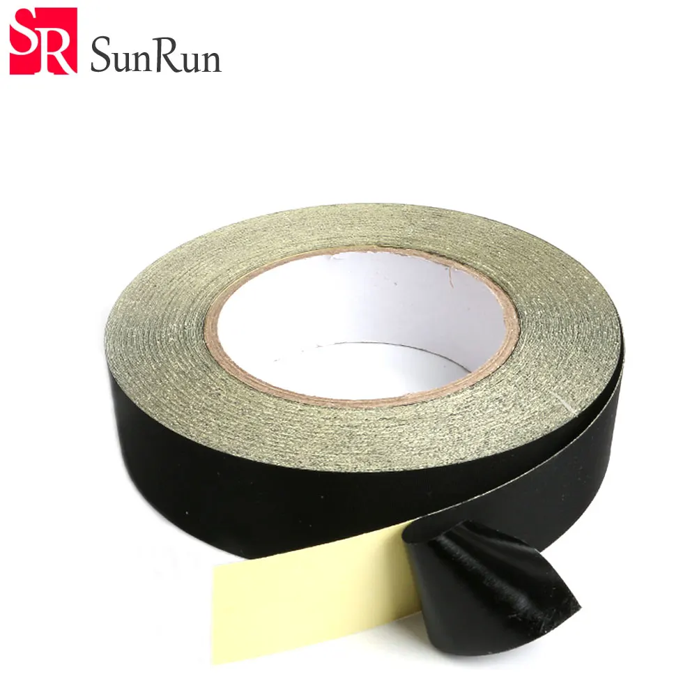 

(10mm~30mm width Choose) Black Acetate Cloth Single Adhesive Tape Insulate for Motor Coil Wire LCD Black Fabric&Glue 30M