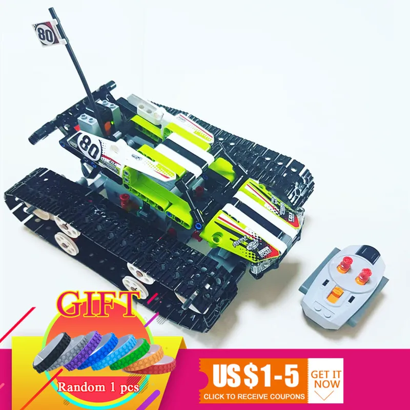 

20033 Technical Series The RC Track Remote-control Race Car Set Compatible with 42065 Building Blocks Bricks Gifts Toys