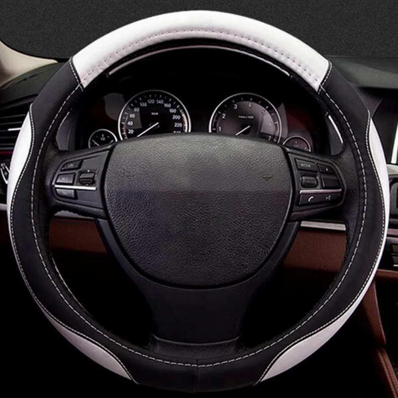 Чехол рулевого колеса автомобиля для Audi A1 sportback A3 sedan A7 A8 A8L TT MK2 MK3 Cadillac ATS CTS SRX SLS XTS