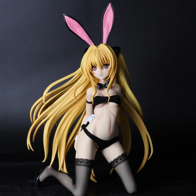 

Anime Sexy Adult Action Figures To Love-Ru Golden Darkness Naked Sexy stockings Bunny Girl 1/4 Resin fgiure Collection Model toy