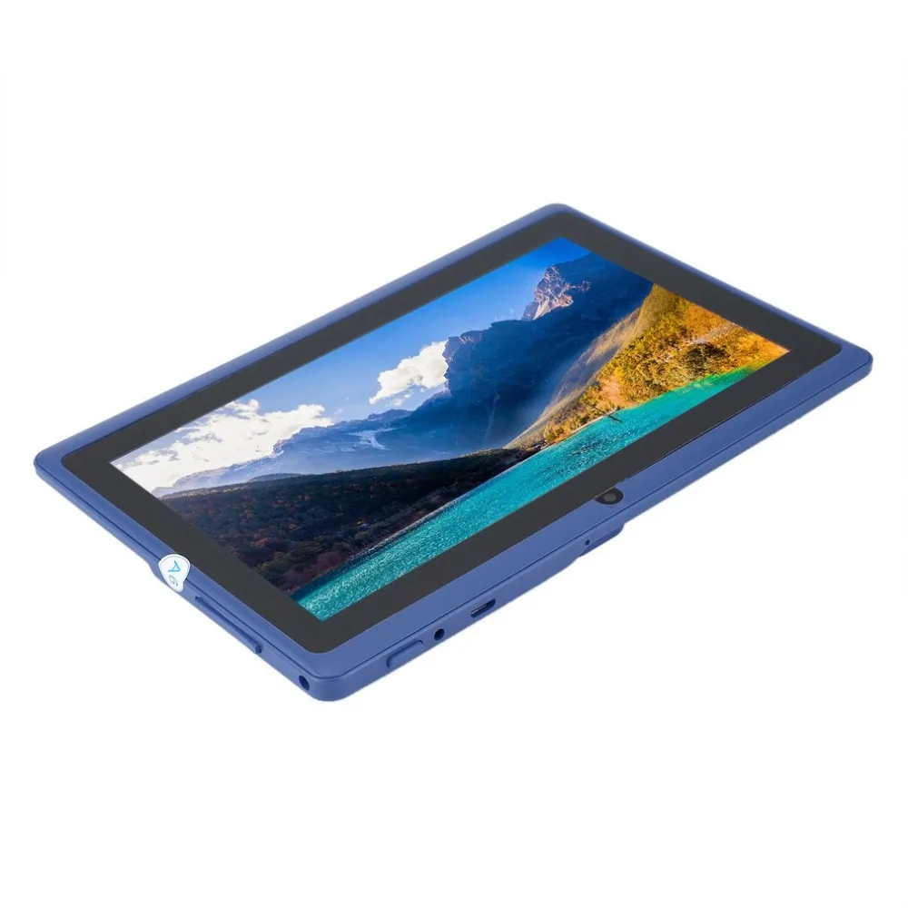 7 inch Children Tablets PC 512MB+4GB A33 Quad Core Dual Camera 1024*600 Android 4.4 Tablet PC With Silicone Cover