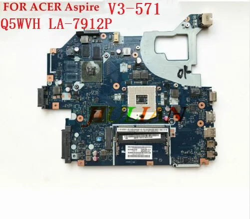 

laptop Motherboard NBM6B11001 For Acer E1-571 Q5WV1 V3-571 LA-7912P REV 2.0 NB.M6B11.001 HM77 GT710M 2GB tested