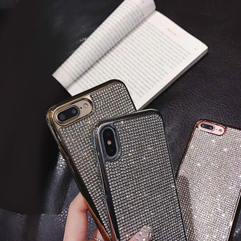 Чехол для телефона KISSCASE Shining Diamond iPhone 7 8 6 6s Plus X XS MAX XR роскошные чехлы Soft Capinha| |