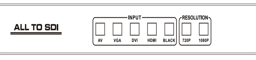 Все к SDI скейлер конвертер VGA/DVI/HDMI сигналы к SDI выходное расстояние до 100 м(3G-SDI) 200 м(HD-SDI