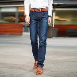 Весенние и осенние классические мужские прямые джинсы корейские модные повседневные джинсовые брюки мужские тонкие удобные брюки