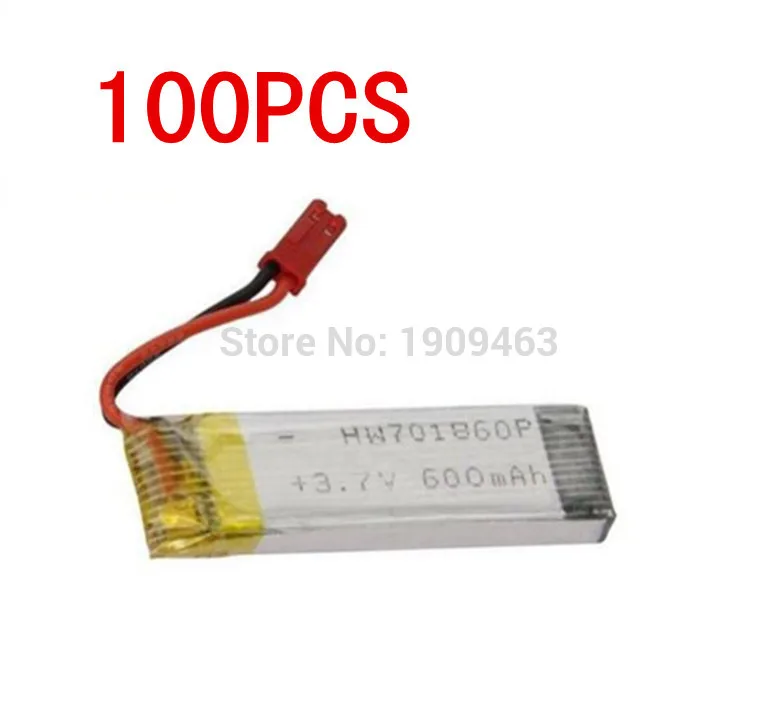 100 шт. UDI U817A U818 V959 V929 V222 S032 H07N H07NC H07NL grc Quadricopter запасных частей батареи (3.7 В 600 мАч) бесплатная доставка