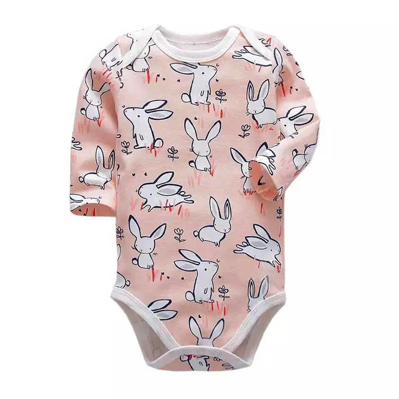 Newborn Bodysuit Baby Babies Bebes Clothes Long Sleeve Cotton Printing Infant Clothing 1pcs 0-24 Months