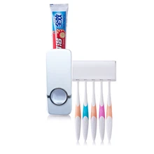 Креативный держатель для зубной пасты и для зубной щетки для отдыха Пластик автоматический держатель для зубной пасты и щетки для мытья Набор