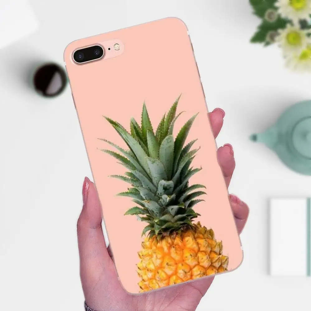 Летний Фруктовый ананас Арбуз Лимон для Apple iPhone 4 4S 5 5C 5S SE 6 6S 7 8 Plus X XS Max XR мягкий