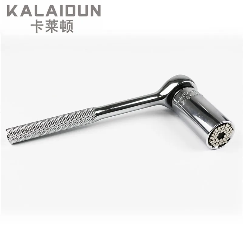 3 Piece set Gator Grip Multi Function Ratchet Universal Wrench Socket 7 19mm Power Drill Adapter