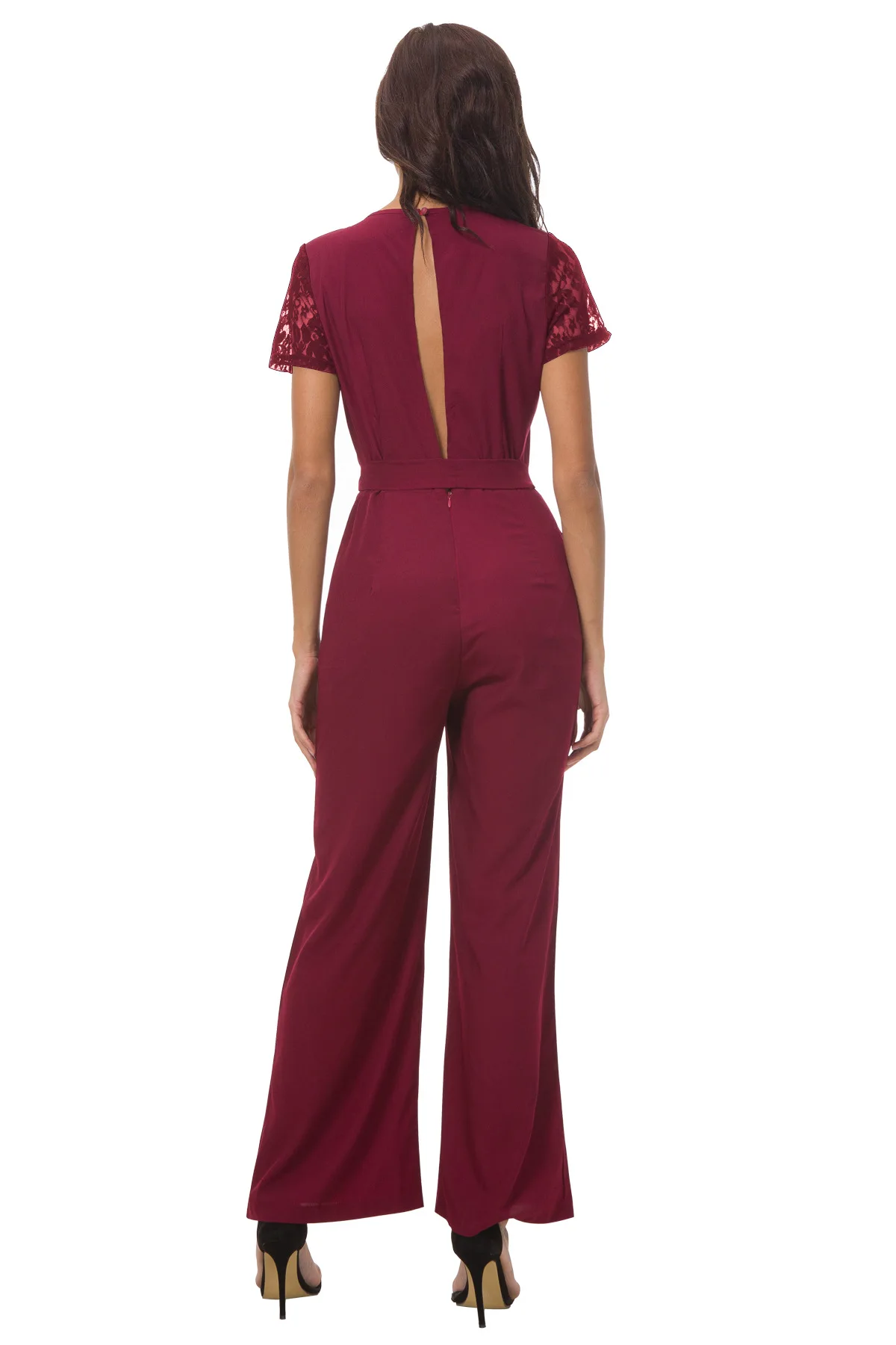 Warehouse Cord Zip Front Combinaison Femme