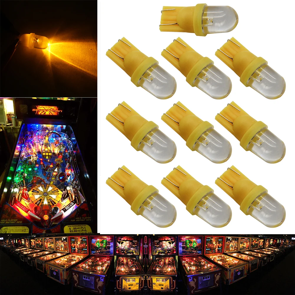 100 шт. без ghosting 194 T10 пинбол led DC 6 3 в 555 W5W 5050 SMD Анти мерцание с прозрачными линзами