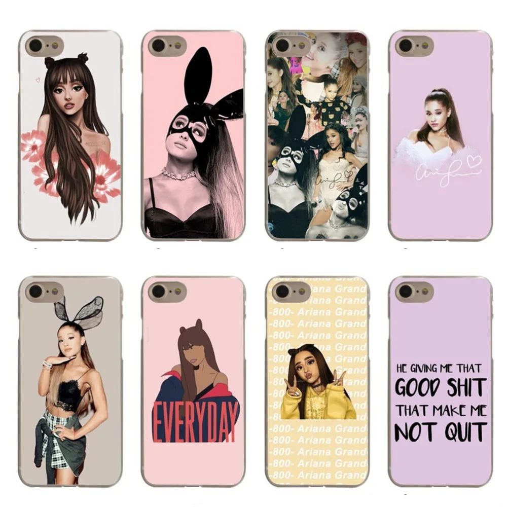 Cat Ar Ariana Grande Pink Girl Hard Phone Cover Case for