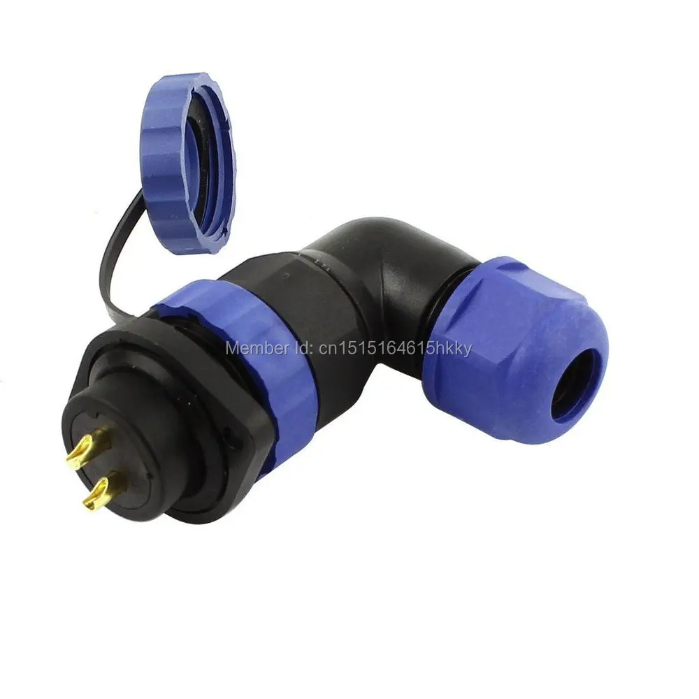 

SD20 20mm 2 Pin 2P Flange Waterproof Aviation Connector Plug Socket Elbow IP68