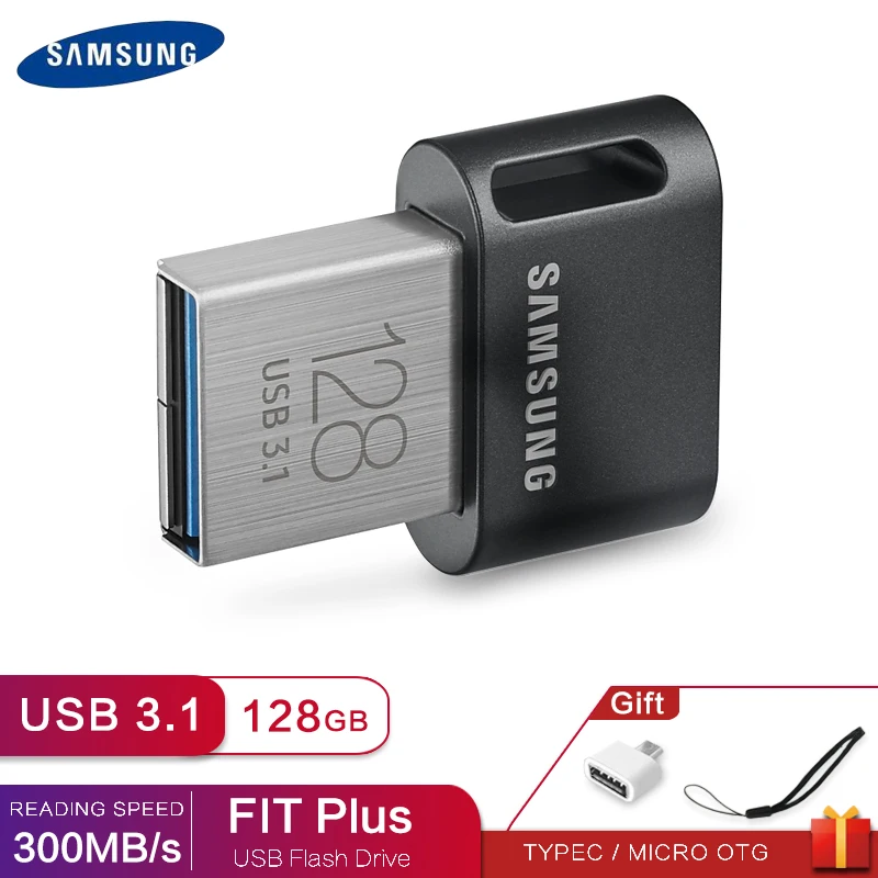 Usb 3,1 samsung Usb флеш-накопитель 256 ГБ 128 ГБ флеш-накопитель Usb 32 Гб 64 Гб металлическая мини-флешка Memoria Stick Fit Plus(usb3.1