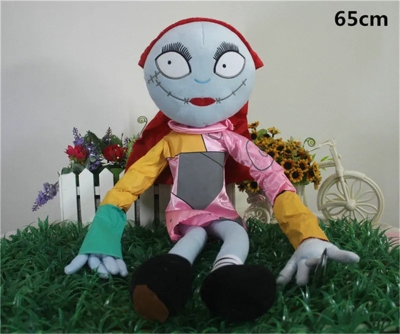 New The Nightmare Before Christmas Santa Clause Jack Skeleton Plush Toys Jack's Girl Friend Sally Pumpkin Halloween Stuffed Dolls Gift  (23)