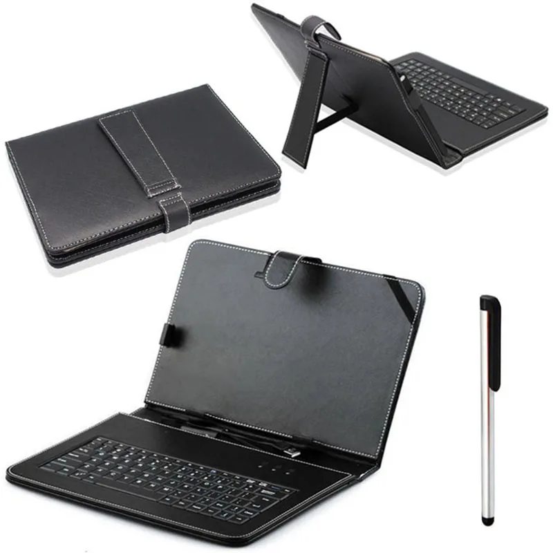 USB планшет клавиатура кожаный чехол подставка с ремнем застежка комплект+ Стилус для microsoft Surface RT Win8 20J Прямая поставка