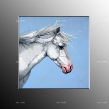 

100% Handpainted Wall Art Home Decor For Living As Christmas Gift Animal Oil Painting On Canvas Horse Christmas Decoration