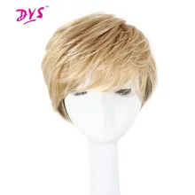 Deyngs короткие светлые парики для черных женщин синтетические волосы с челкой Омбре блонд черный цвет термостойкий косплей модный парик