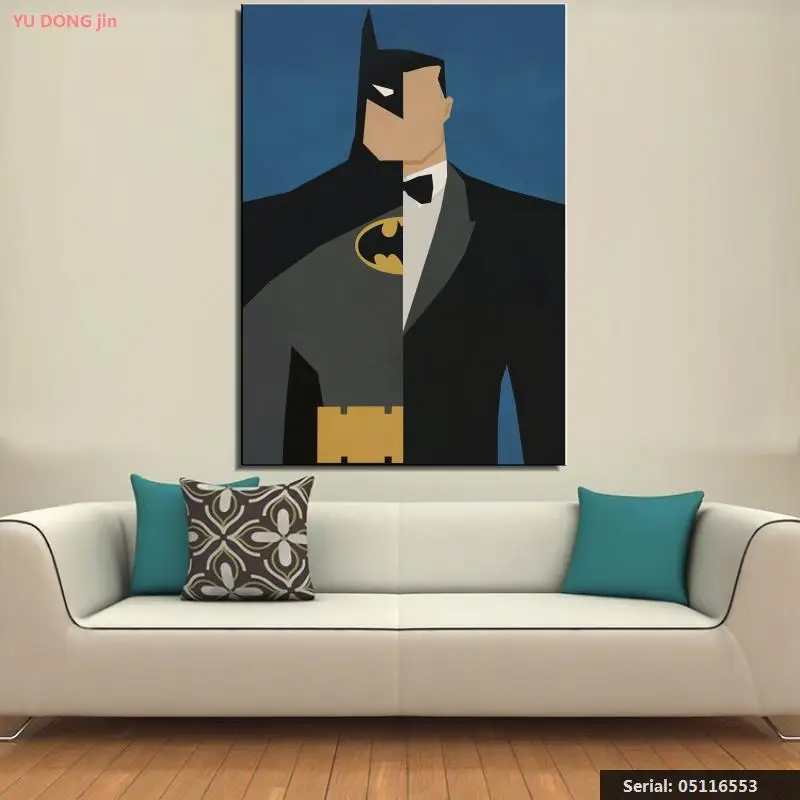 Oil Painting Canvas Cartoon Super Hero Wall Art Work Picture Home Decor Superman Print Poster Gift Classical05116553 | Дом и сад