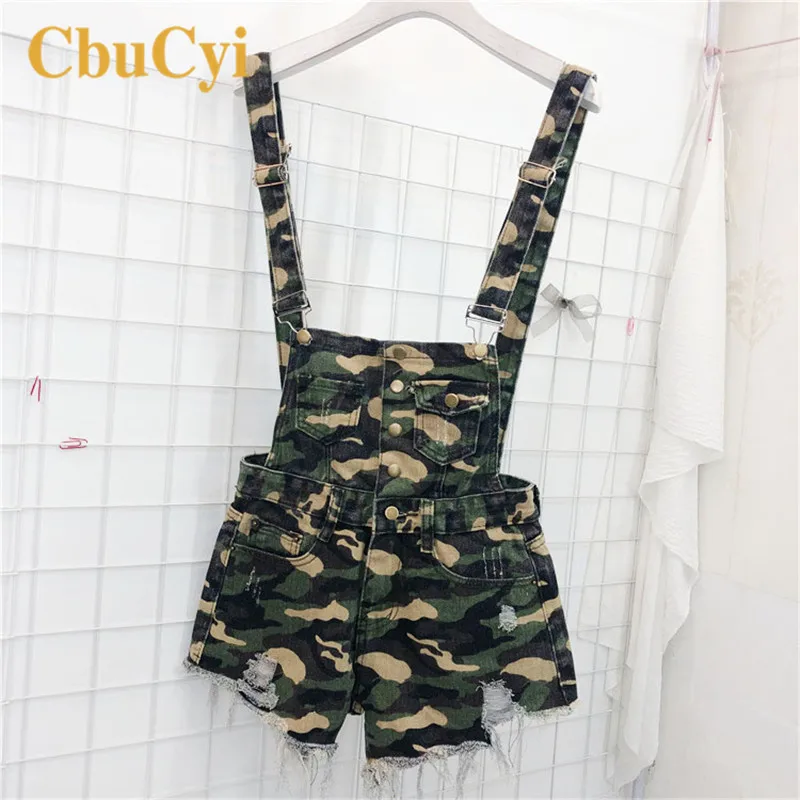 CbuCyi Для женщин Playsuit Джинсовые комбинезоны для Bodycon Короткие Rompers s комбинезон