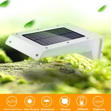 Solar Light PIR Motion Sensor Voice Light Control 20 LED Wall Lamp Waterproof Outdoor Garden Path Yard Security Street Light