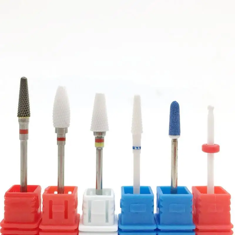 

Ceramic Nail Drill Bit Pedicure Machine Remove Calluses Bit Tools Electric Drill 3/32" Shank Manicure Nail Art Tools