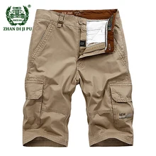 Большой Размеры; большие размеры 30-44 Для Мужчин's Летняя Повседневная брендовая хлопок армейский зеленый Шорты человек afs jeep мужские рабочие брюки-карго цвета хаки синие прямые брюки из денима