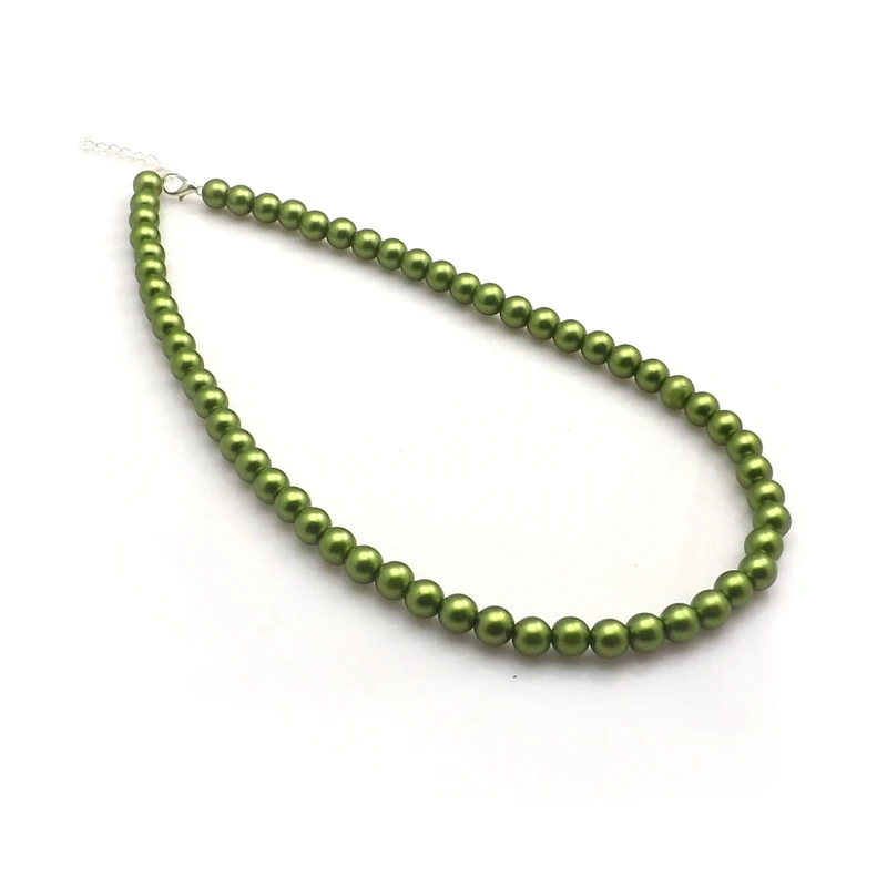 XiaoYaoTYM Mixed Lot 24pcs 8mm Imitation Pearl Necklace Fashion 17" Imitation Pearl Choker Wholesale 4