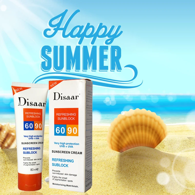 3pcs Disaar Sunscreen Cream Spf 90 ++ Moisturizing Skin Protect