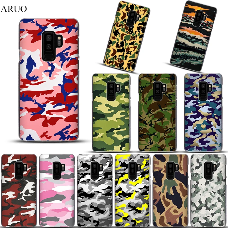 

Best new army camo Camouflage Transparent Case for Samsung Galaxy Note9 Note8 M30 M20 A90 A70 A50 A40 C10Plus C9 C7Pro E7 E5 C5